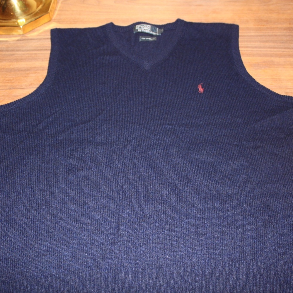 Lambswool Ralph Lauren Polo Sweater Vest
